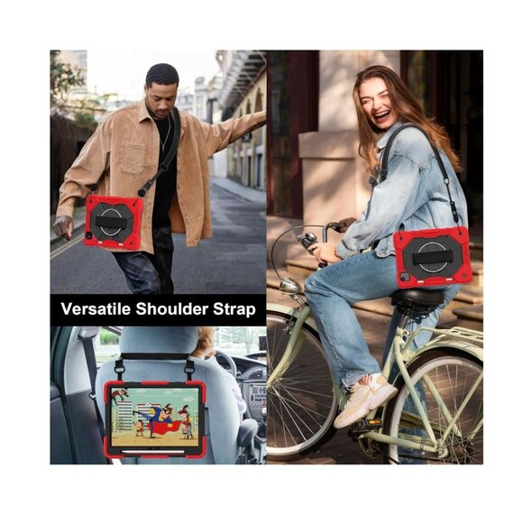 Case for iPad Air 11 inch (M2) 2024, Shockproof Protective With Hand Strap/Shoul - Picture 8 of 8